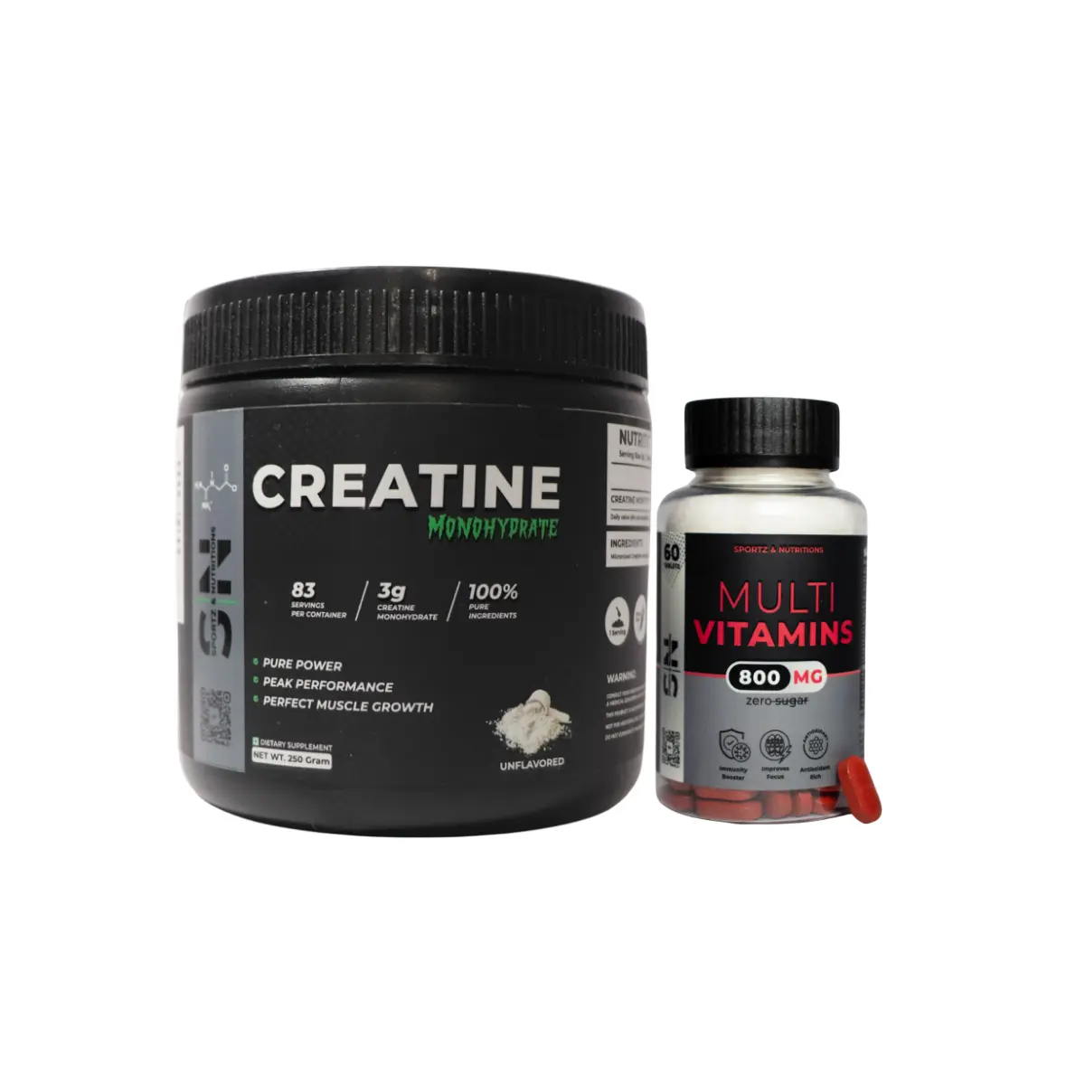 Muscle & Vitality Stack – Creatine + Multivitamin